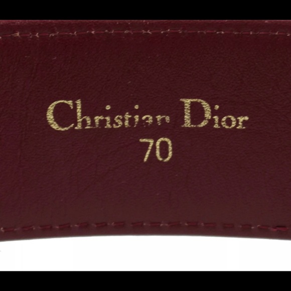 VINTAGE CHRISTIAN DIOR MONOGRAM BELT, XS - Picture 8 of 8